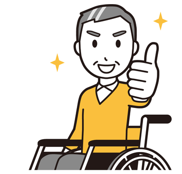 ニット中年男性(黄)-317-バスト