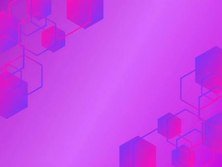 六角形テクノロジー系グラデ背景 紫 背景,六角形,グラデーション,幾何学,フレーム,紫,ビビット,ネオン,未来的,モダンのイラスト素材