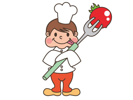 Illustration, cock, chef, character, JPG, PNG and AI