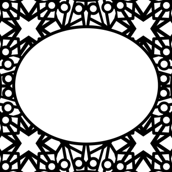 シームレスなモザイクで楕円の枠　ｎ 枠,フレーム,線,バックグラウンド,テクスチャー,シームレス,背景,エンボス,モザイク,エンドレスのイラスト素材