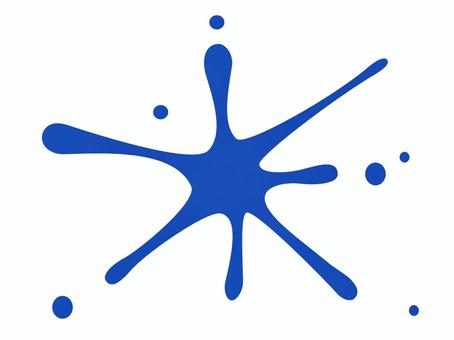 液体が飛び散る様子の効果線（青） 効果線,水,液体,飛び散る,弾ける,飛散,飛沫,しぶき,滴,ほとばしるのイラスト素材