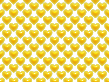 黄色いハートが敷き詰められた3D背景 ハート,背景,模様,3d,立体,パターン,可愛い,バレンタイン,ぷっくり,フェミニンのイラスト素材