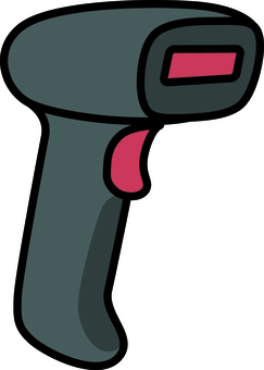 黒のバーコードリーダーです。 黒のバーコードリーダーです。 バーコードリーダー,シンプル,スキャナ,読み取り,レジ,ストア,機器,棚卸し,pos,端末のイラスト素材