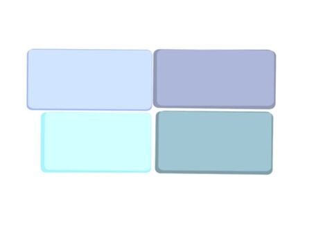 水色、青系の長方形 長方形,水色,青,シンプル,厚み,丸み,淡色のイラスト素材