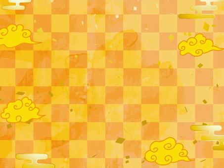 正月和風和柄年賀状 年賀状,和柄,和風,正月,可愛い,美しい,ベクター,紙吹雪,パーティー,お祝いのイラスト素材