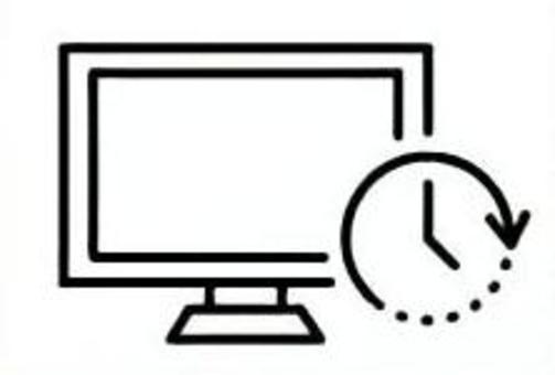 リードタイムや稼働時間等のイメージ リードタイムや稼働時間等のイメージ パソコン,時計,時間,リードタイム,矢印,読み込み時間,短縮,pc,ディスプレイ,モニターのイラスト素材