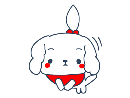 挨拶するマルチーズ