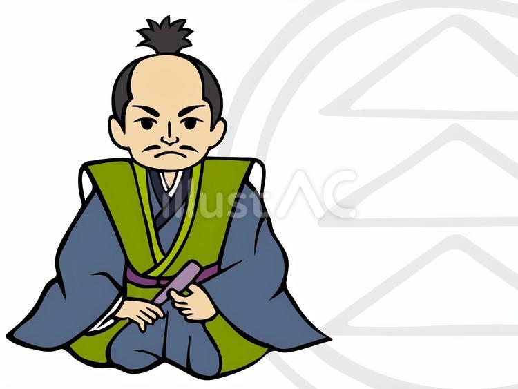 大野治長-戦国武将 大野治長,修理亮,修理大夫のイラスト素材