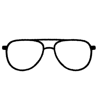 メガネフレーム(ティアドロップ型) メガネフレーム(ティアドロップ型) メガネ,フレーム,ティアドロップ型,ファッション,眼科,視力のイラスト素材