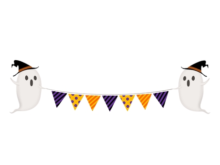 Halloween ghost illustration no line, , JPG and PNG