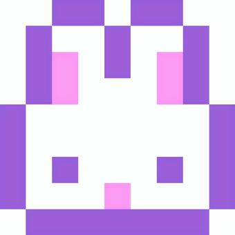 ドット絵のうさぎ うさぎ,アイコン,天使界隈,白,ファンシー,メルヘン,ゆめかわいい,かわいい,パステルカラー,ドット絵のイラスト素材