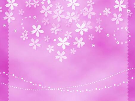 Illustration, cherry background, cherry blossoms, spring, 