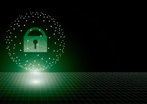 デジタル空間とサイバーセキュリティ デジタル,サイバー,セキュリティ,鍵,テクノロジー,幾何学,ライン,グリッド,空間,スタイリッシュのイラスト素材