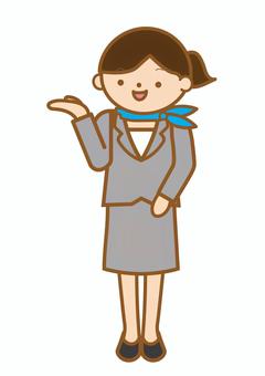Guidance woman, JPG, PNG and AI Guidance woman, guide, here, introduction, JPG, PNG and AI