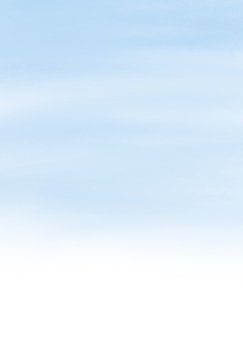 淡い青グラデとやさしい水彩の空背景ー縦