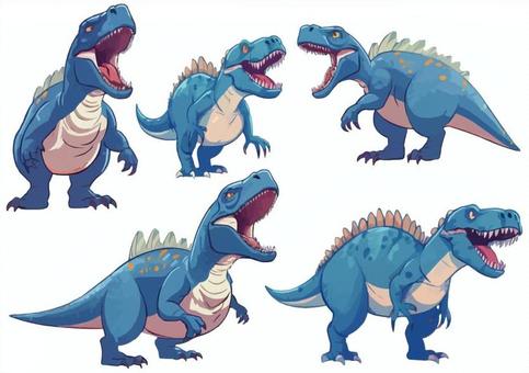 Illustration, tyrannosaure, dinosaure, reptiles, 