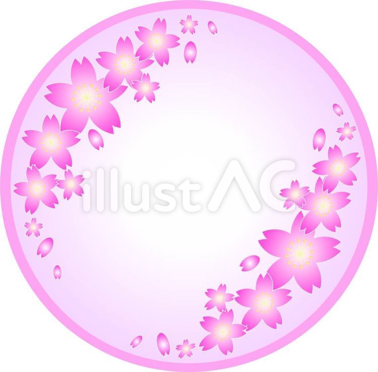 桜　アイコン　春 桜,アイコン,円のイラスト素材