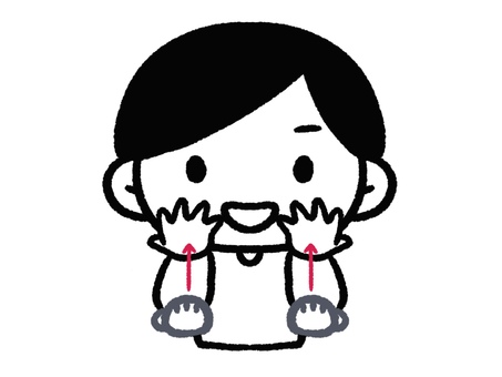 手話　おめでとう　祝う 手話,手,ハンドサイン,難聴,聾者,ろう者,聴覚障害,聾,表現,シンプルのイラスト素材