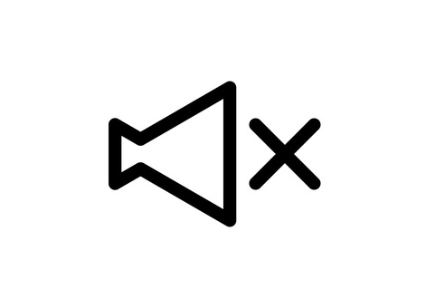 スピーカーアイコン（消音） スピーカー,音量,消音のイラスト素材