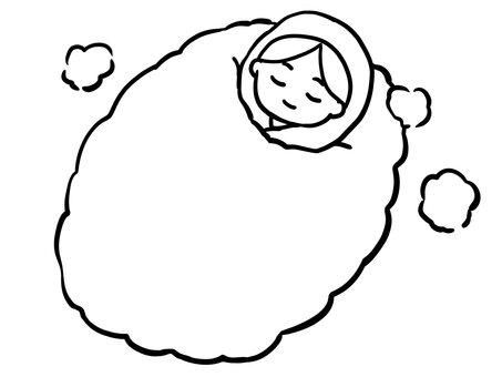 砂風呂　線画 砂風呂,温泉,砂浴,砂湯,砂,熱い,温熱,リラックス,癒し,デトックスのイラスト素材