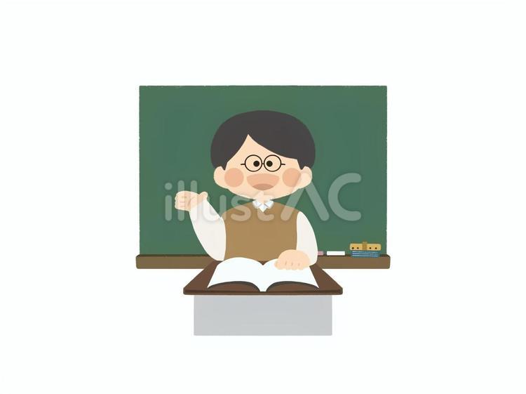 授業をする先生 学校,授業,小学校のイラスト素材