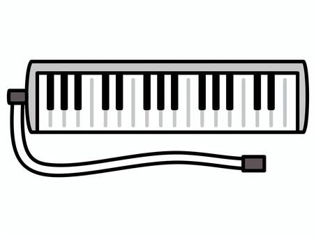 keyboard harmonica black and white, keyboard harmonica, instrument, primary school, JPG, PNG and EPS