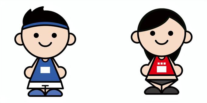 陸上選手 陸上,選手,陸上部,スポーツ,運動,アスリート,スポーツ選手,駅伝,長距離走,短距離走のイラスト素材