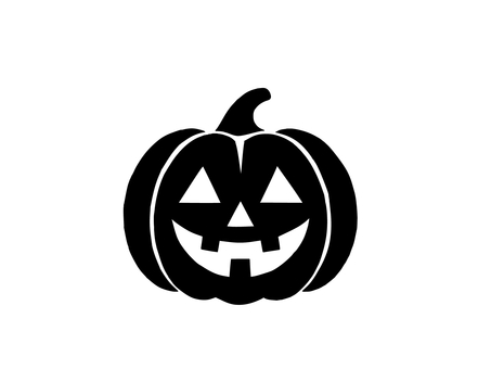 ハロウィン　かぼちゃ白黒 ハロウィン,かぼちゃ,秋,10月,アイコン,カボチャ,パンプキン,トリックオアトリート,笑顔,笑うのイラスト素材