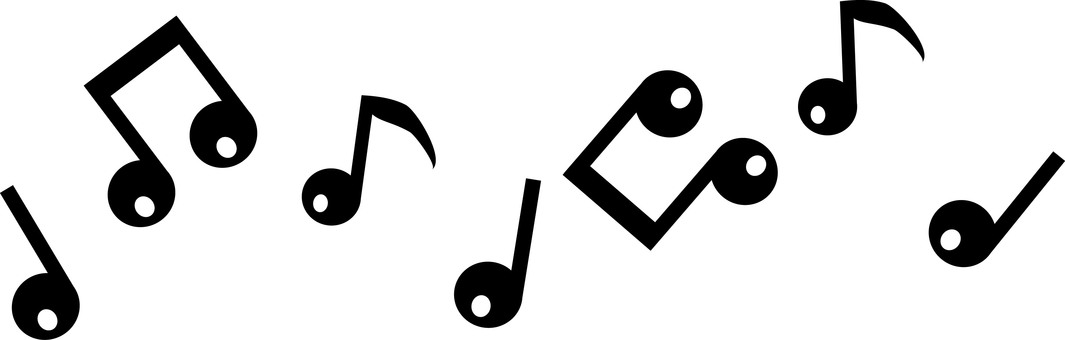 音符ライン 音符,メロディ,音楽,8分音符,罫線,線,飾り罫,ライン,あしらい,飾りのイラスト素材