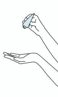 크림을 붙이는 손, JPG 및 PNG 크림을 붙이는 손, 핸드 크림, 크림, 화장품, JPG 및 PNG