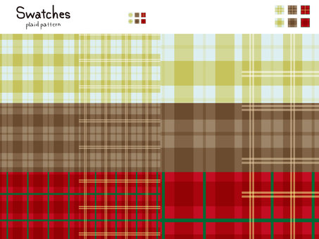 パターン/スウォッチ/チェック柄(冬