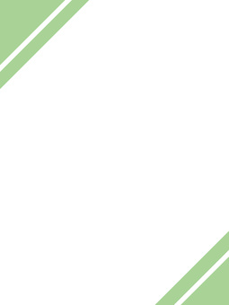 書類と装飾・緑の角飾りのあるフレーム背景 背景,装飾,フレーム,飾り枠,幾何学,淡い,角,コーナー,ストライプ,斜線のイラスト素材