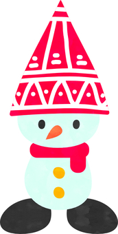 Illustration, snowman, character, tiny, JPG and PNG