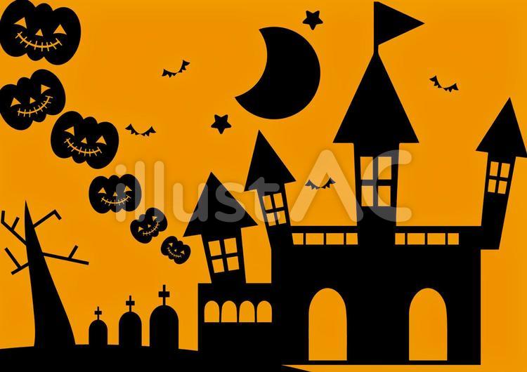 ハロウィン（黒） ハロウィン,halloween,ハロウィンイラストのイラスト素材