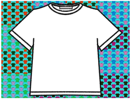 Tシャツのフレ−ム　ライトブルー tシャツ,フレ−ム,ポストカード,メッセージカード,柄,パターン,ライトブルー,白,罫線なし,ザラザラのイラスト素材