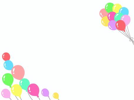 Balloon frame pastel color, balloon, frame, pastel colour, JPG and PNG