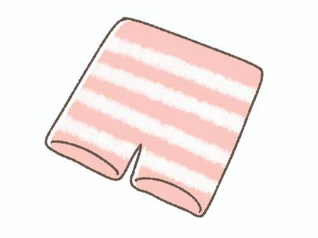 腹巻きパンツ（ピンク） 腹巻きパンツ,腹巻き,パンツ,パジャマ,部屋着,ルームウェア,寝巻き,夜着,冷え予防,寒さ対策のイラスト素材
