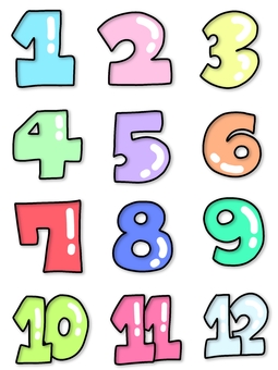 数字 カラー 数字 カラー 数字,1,2,3,4,5,6,7,8,9のイラスト素材