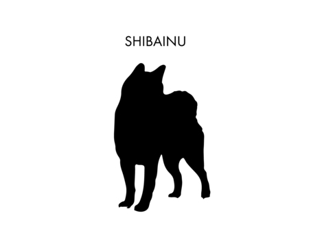 柴犬 シルエット