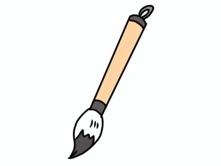 筆のイラスト 筆,習字,書道,シンプル,文具,大筆のイラスト素材