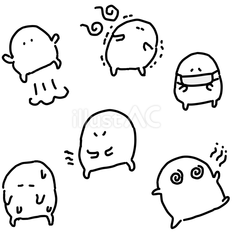 病気集 健康,病気,不健康のイラスト素材
