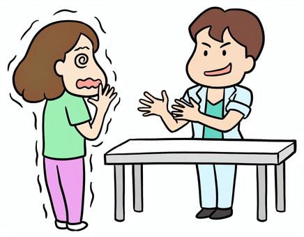 握手会で憧れのアイドルに緊張する女性 推し活,握手会,緊張,女性,男性,アイドル,歌手,憧れ,目が回る,はわわのイラスト素材