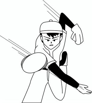 ピッチャー　　 ピッチャー,投げる,野球,ボール,選手,エース,男子,プロ,高校のイラスト素材