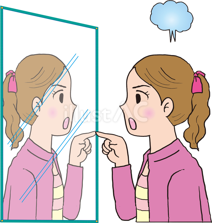 自問自答 四字熟語,自問自答,慣用句のイラスト素材