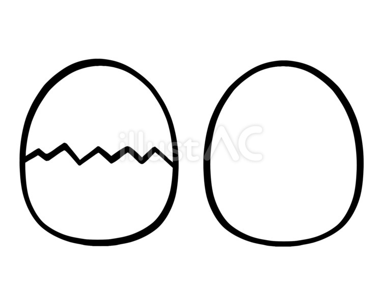 赤玉子　線画 赤玉子,玉子,料理のイラスト素材