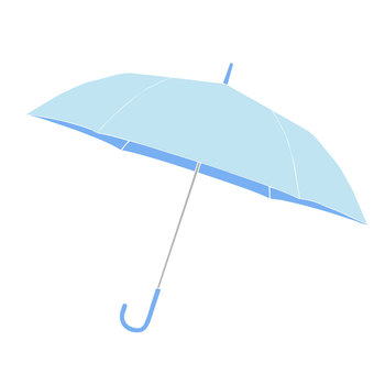 Blue umbrella illustration, , JPG, PNG and AI