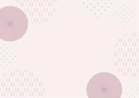 和柄と傘の正月の背景、お正月イラスト素材 正月,背景,和柄,お正月,お祝い,1月,新年,和風,和柄背景,和風背景のイラスト素材