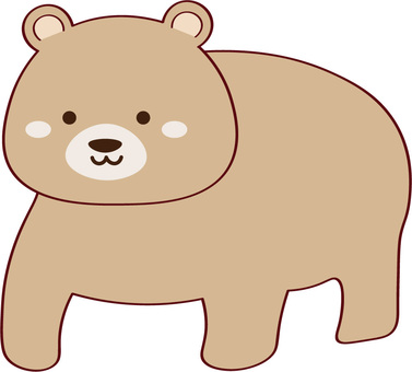 かわいい熊 全身