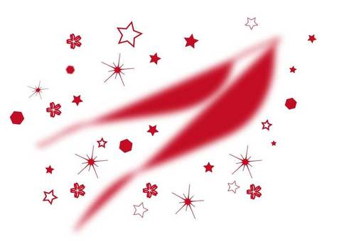 Illustration, star, red, shooting star, 