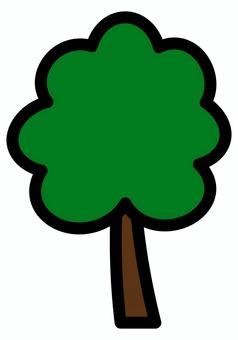 木のイラスト 緑 木,植物,樹木,街路樹,自然,幹,葉,イラスト,挿絵,シンプルのイラスト素材